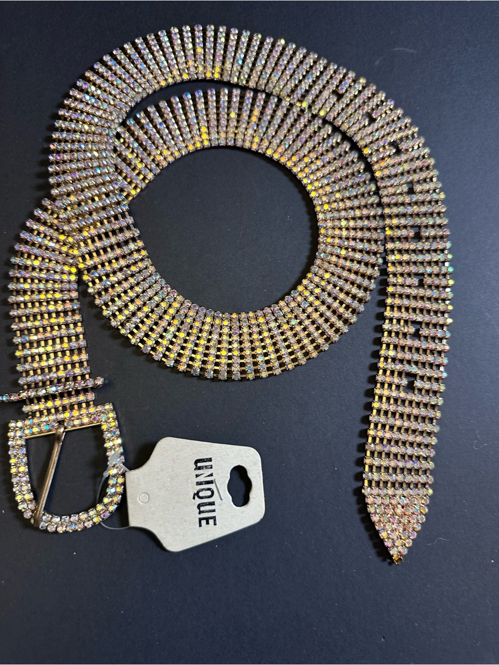 ✨ AB CRYSTAL BLING BELT | NWT | 32”–39”